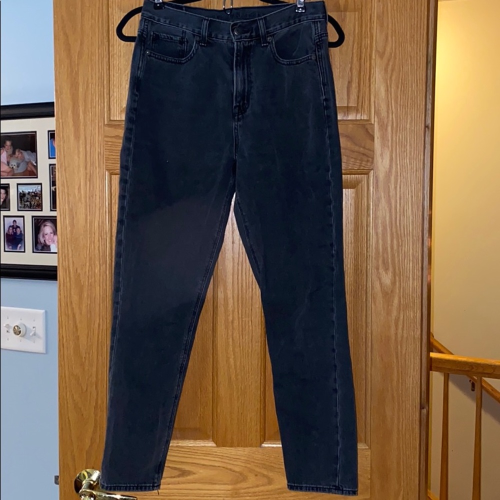 Faded black washed jeans